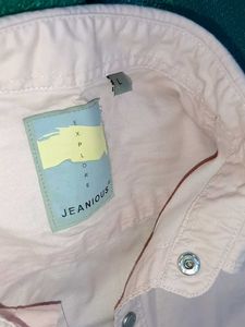 Men's Pastel Pink Snap-Button Shirt