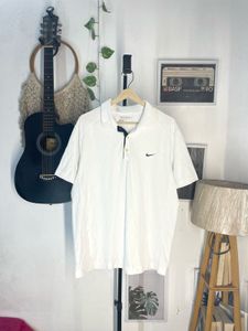 Nike White Polo T-Shirt