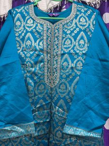 Beautiful Blue Kurta Set with Dupatta