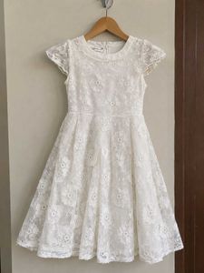 Elegant White Lace Dress