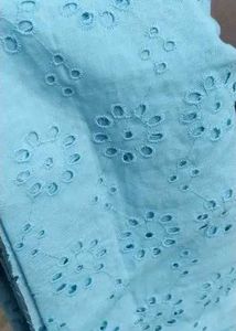 Trending premium chickenkari schiffli  fabric
