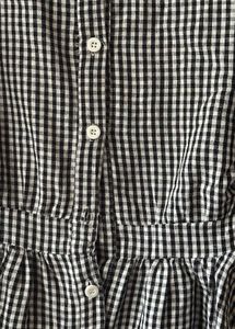 korean gingham top
