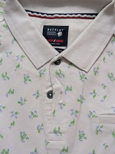 Men's Floral Polo T-Shirt
