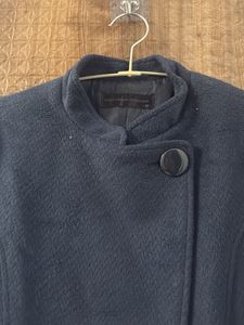 Elegant Navy Blue Overcoat