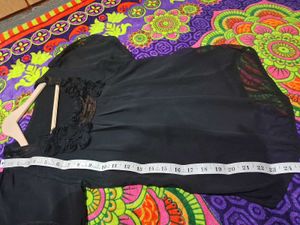 Elegant Sheer Black Party Top