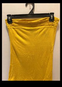 Beautiful Yellow Lace Top with Tube Tee