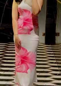 Elegant Floral Print Maxi Dress
