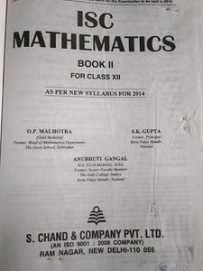 AIsc Mathematics Class 12th By Op Malhotra