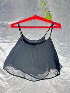 Sheer Black Cami Top