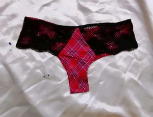 Plaid Thong panty