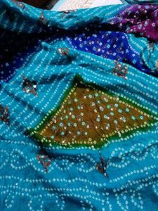 Embellished Bandhani Silk Georgette Dupatta