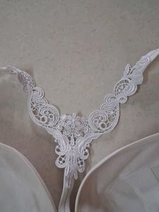 White Bra with Lace Detail