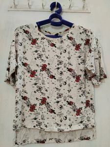 Casual Graphic Print Top