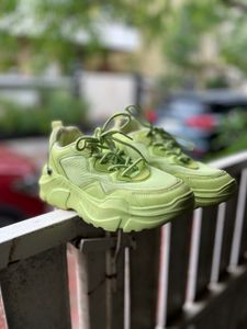 Vibrant Lime Green Westside Sneakers - Like New