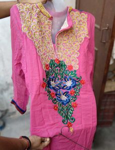 Full embellished pink Kurta