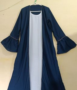 Dubai Style Jacket Abaya With Hijab