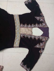 Elegant Velvet Anarkali Suit