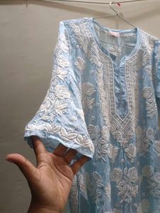Alfaz Premium Muslin chikankari Kurta