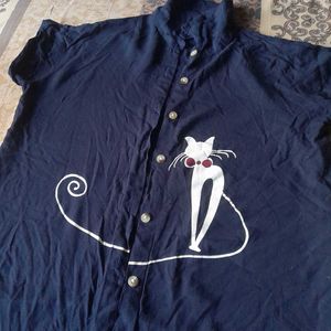 2 different style shirt crop top