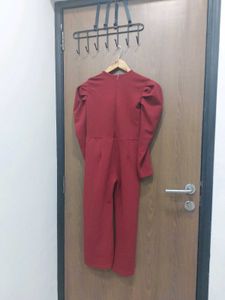 Maroon jumpsuit