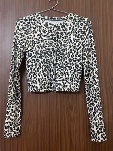 Leopard Print Button-Up Cardigan