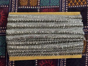Sparkling Silver Sequin Trim
