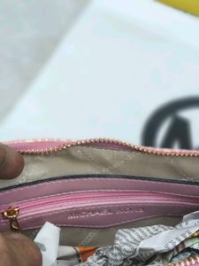 Michael Kors Pink Logo Shoulder Bag