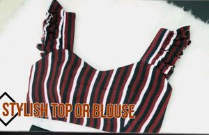 Striped Crop Top