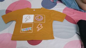 Cute Mustard Yellow Graphic Tee