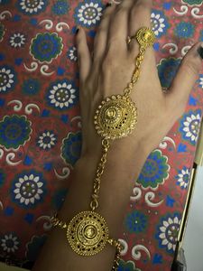 Indian Hand Bracelet Ring Combo