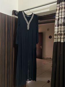 Embellished Black Kurta