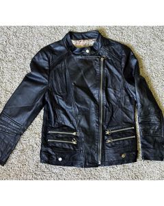 Sheepskin Leather Jacket - Thrifted