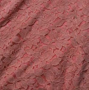 Coral Lace Sleeveless Top with Belt Detail