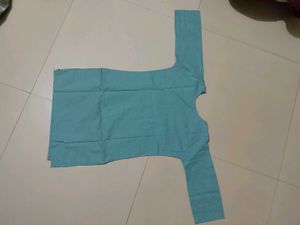 Turquoise Kurta with Elephant Embroidery
