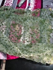 Green Colour Suit With Dupatta