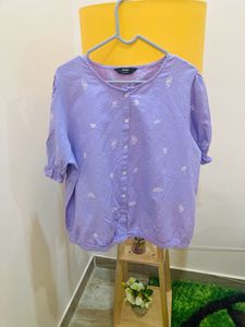 Sweet Light Purple Cute Top