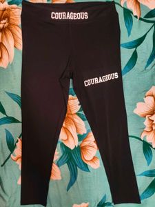Shein Ankle Length Typographic Print Sports Leggin