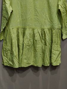 V-Neck Floral Print Kurta