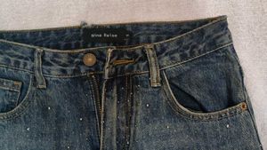 stonn savana Wide Leg Denim Jeans+baggy😋😍