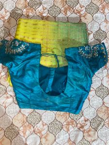 Stunning Ombre Saree with Gold Accents