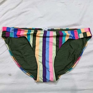 Colorful ⭐Striped Bikini Bottoms