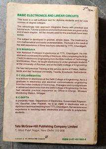 Basic Electronics and Linear Circuits Book