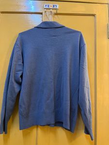Blue Knit Polo