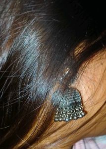Traditional Oxidized Jhumka Earrings