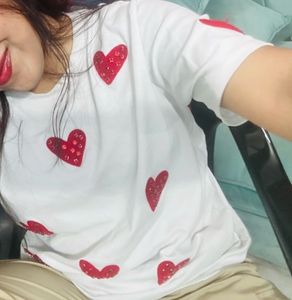 White Heart Oversized T-Shirt