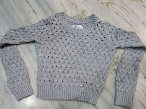 Girls Woolen Crop Top