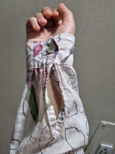 Floral Print Tunic Top