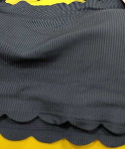 179 -- Black Scalloped Bandeau Bra