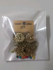 Peacock Drop Earrings