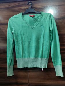 Esprit Green V-Neck Sweater